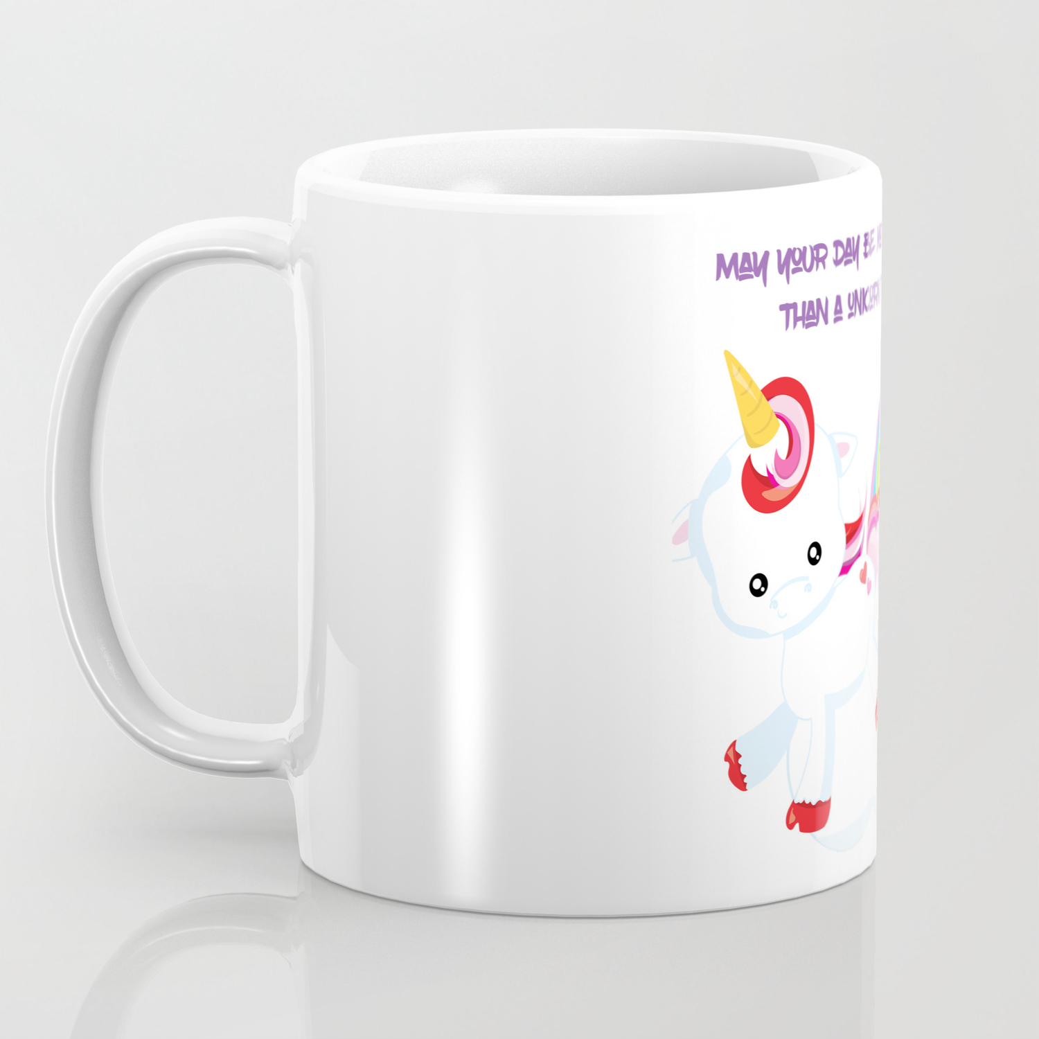 Unicorn Farts And Beautiful Days Coffee Mug By Tealfeatherstudios
