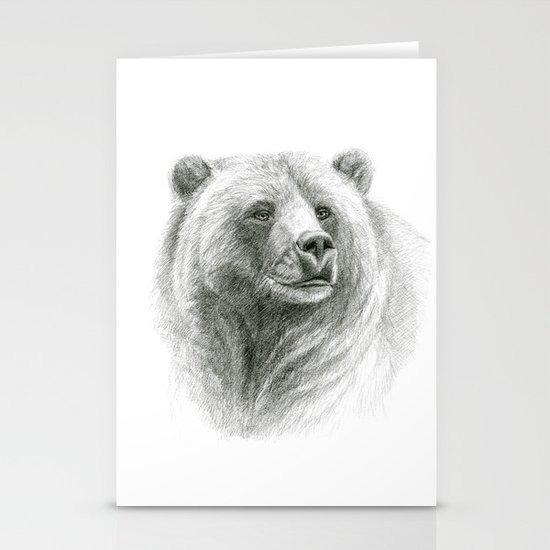 Grizzly Bear G2012-057 Stationery Cards