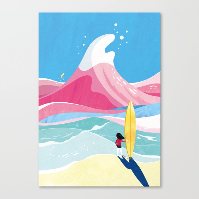 Wave Mountain Canvas Print