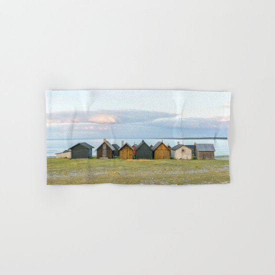 Fishing huts hutte 7 Hand & Bath Towel