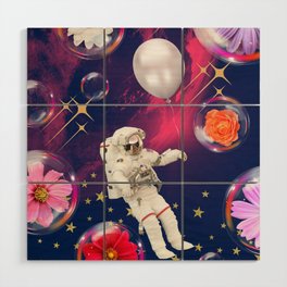 Explore the pink universe Wood Wall Art