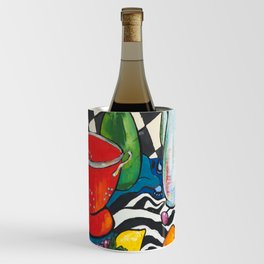 Retro Kitchen Table Painting Wine Chiller