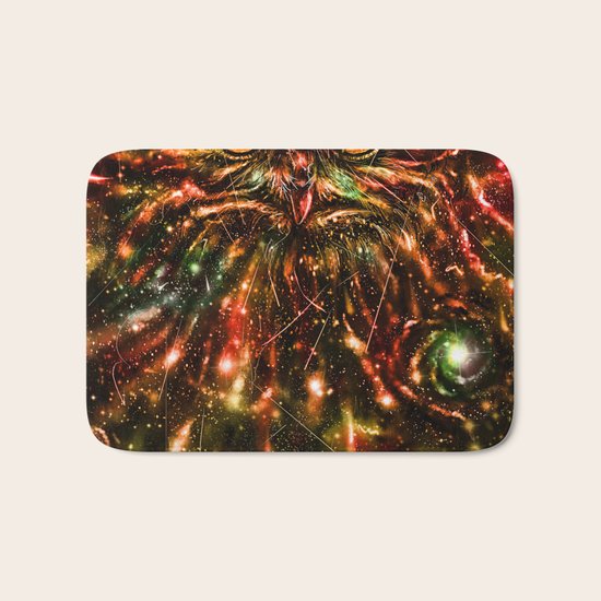 Space Owl Bath Mat