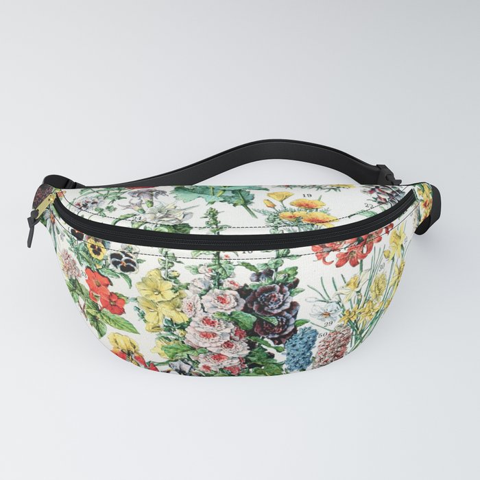 Adolphe Millot - Fleurs A - French vintage poster Fanny Pack by ...