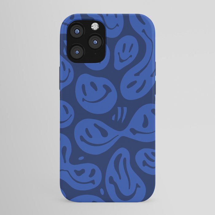 Cool Blue Melted Happiness iPhone Case by STUDIO MORE