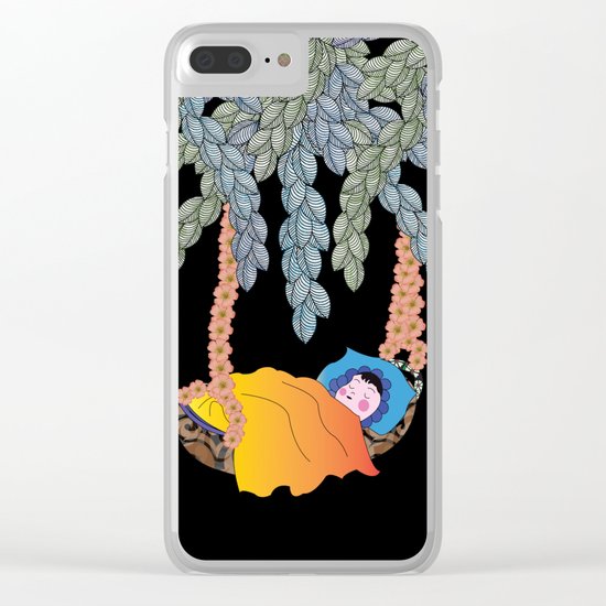 Sleeping baby Clear iPhone Case