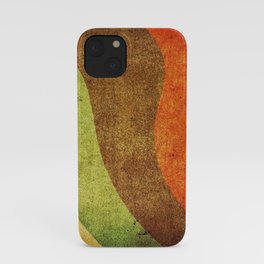 Colorful Waves Retro iPhone Case