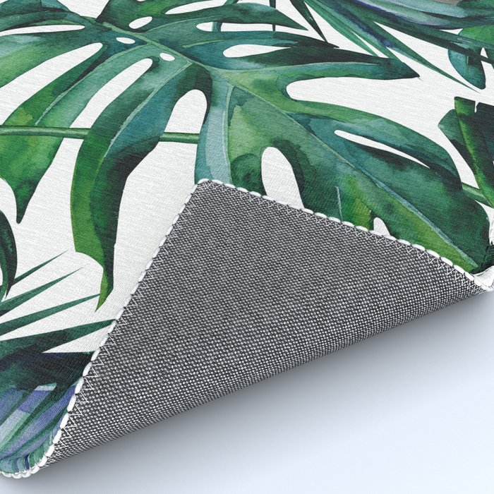 Tropical Palm Leaves Classic Rug By Followmeinstead Society6