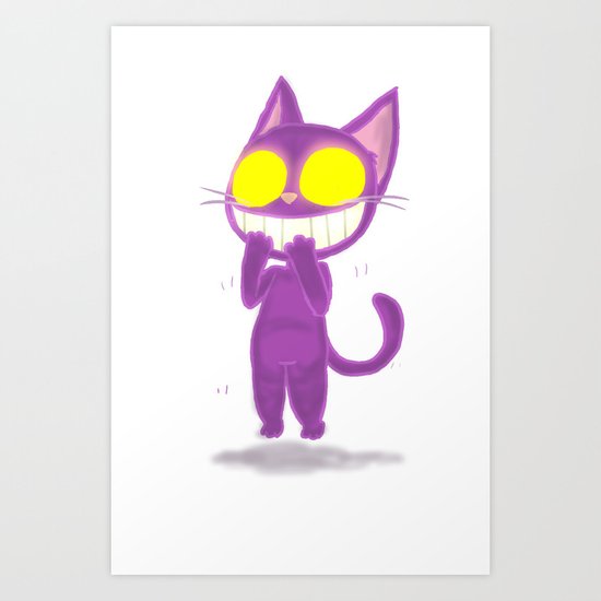 GhostKat EXCITED Art Print