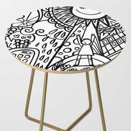 Comic Doodle Side Table