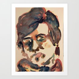 Portrait (of An Enby on Fire) Art Print