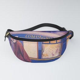 Vintage Orient Express Steam Engine Train Travel Poster Fanny Pack