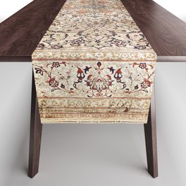Silk Esfahan Persian Carpet Print Table Runner