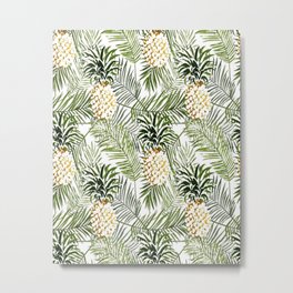 pineapple painted picture Metal Print