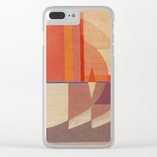 Sailing in Splendid Sunrise Clear iPhone Case
