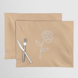 flowers feelings – all peach Placemat