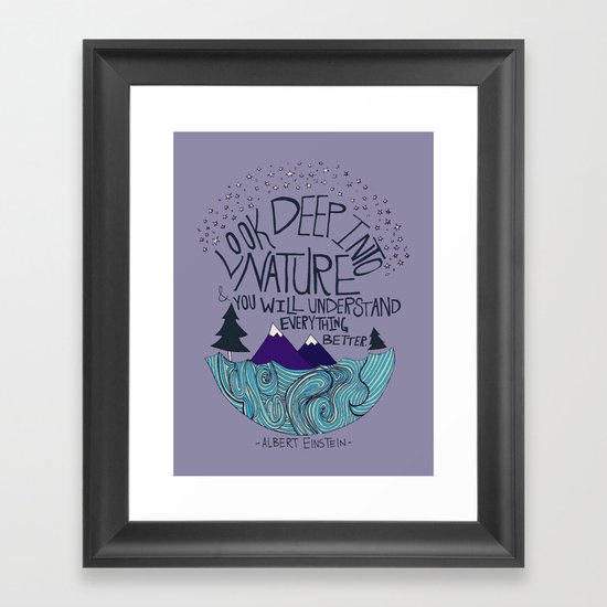 Einstein: Nature II Framed Art Print