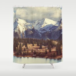 Mountain Landscape in Colorado Rocky Mountains Colorado USA Shower Curtain