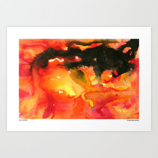 Fire in the Sky Art Print