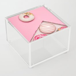  Pink Doughnut Dessert Acrylic Box