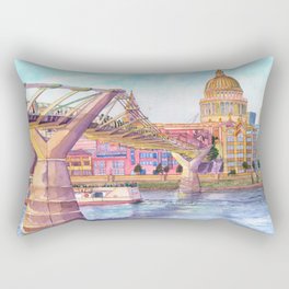 London Millenium Footbridge Rectangular Pillow