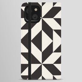 Black and White Expansion iPhone Wallet Case
