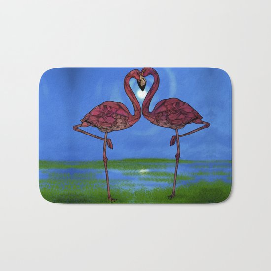 Flamingos Bath Mat