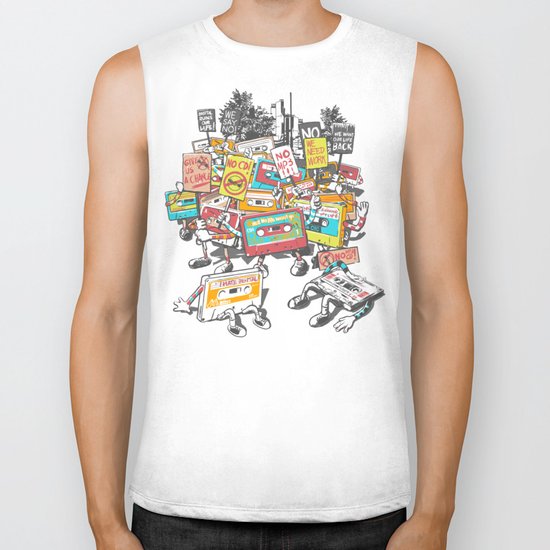Digital Ruins Our Life Biker Tank