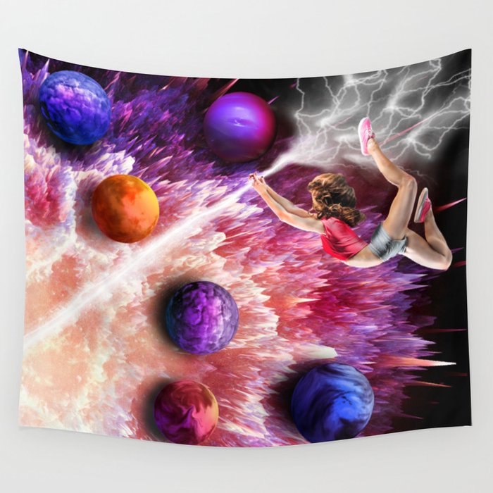 Creation at Her Fingertips Wall Tapestry