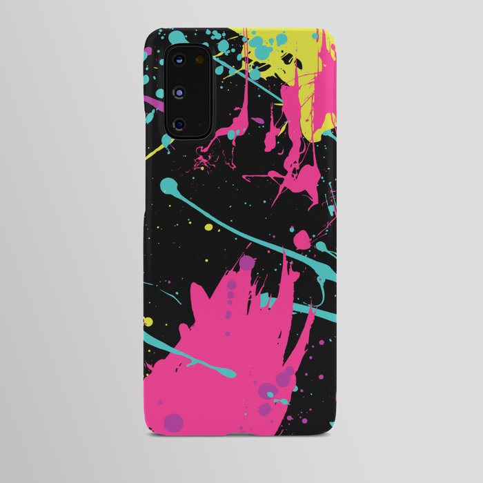 Splatter Paint Black Android Case