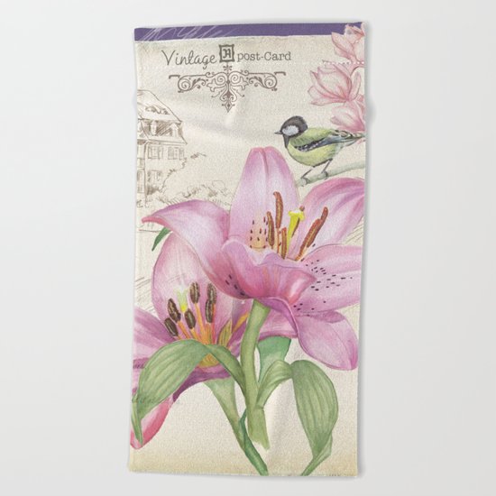 Macro Flower #14 Beach Towel