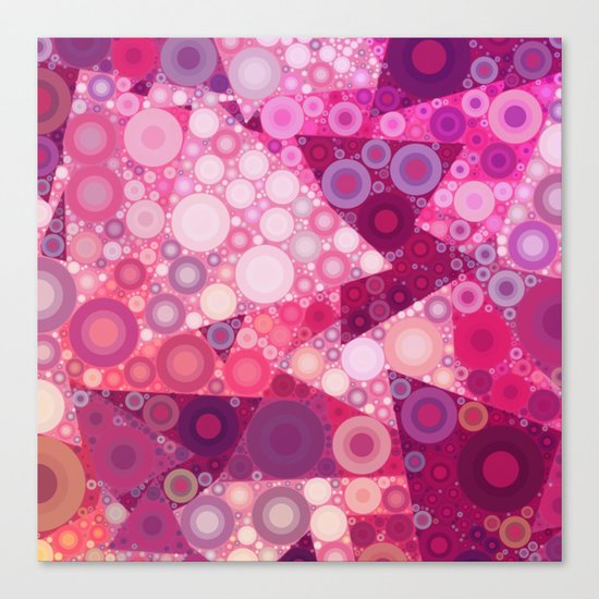 Pink Sherbet Bubbles Canvas Print