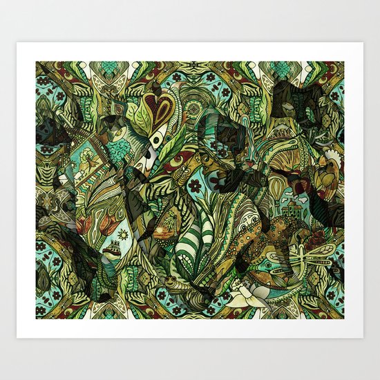 Journey thru the mind to see what makes you shine Art Print