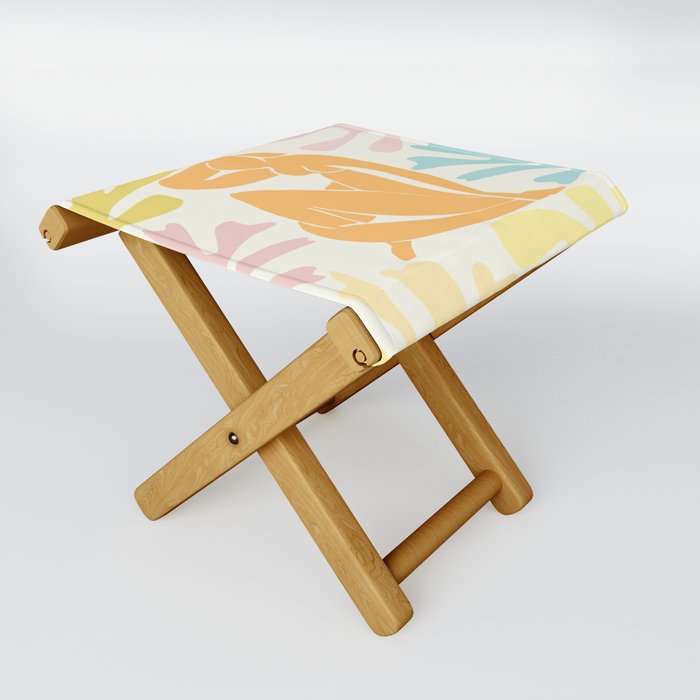 Beach Nude with Pastel Seagrass Matisse Inspired Folding Stool