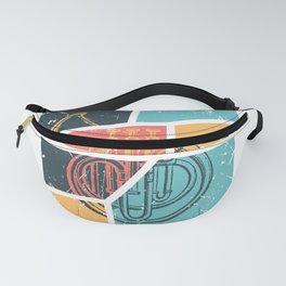 French Horn Retro Funny print French Horn Player Gift Fanny Pack