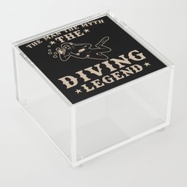 Diver The Man Of The Myth The Diving Legend Acrylic Box