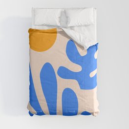 Henri Matisse - Leaves - Blue Comforter
