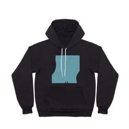 Blue Philodendron Leaf Hoody