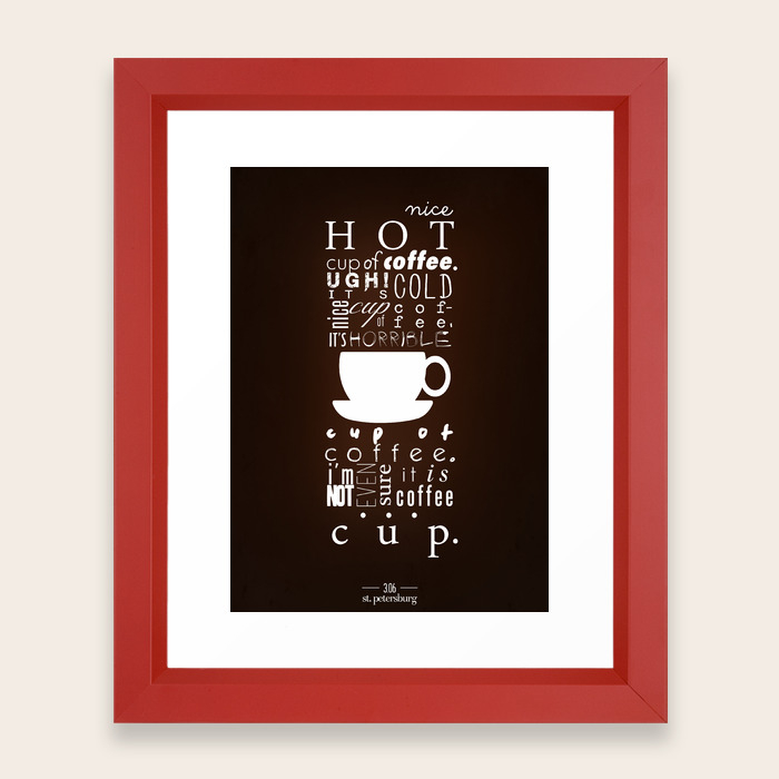 Nice Hot Cup Of Coffee Framed Art Print By Killercabbies Society6