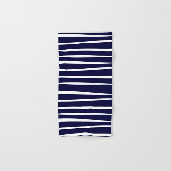 Blue- White- Stripe - Stripes - Marine - Maritime - Navy - Sea - Beach - Summer - Sailor 4 Hand & Bath Towel