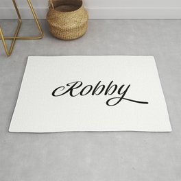 Name Robby Rug | Tag, Robby, Name, Black And White, Forename, Birthday, Graphicdesign, Firstname, First, Digital 
