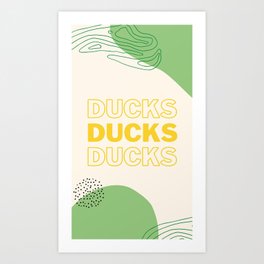 ducks Art Print