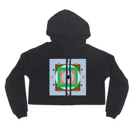 Squaring the Circle Hoody | Square, Pattern, Minmalism, Element, Green, Geometric, Abstract, Graphite, Graphicdesign, Orange 