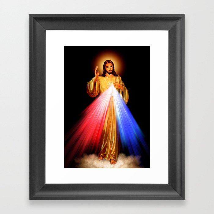 Divine Mercy I Trust In You Religion Religious Catholic Divine Mercy I Trust In You Religion Religious Catholic Gift Framed Art Print