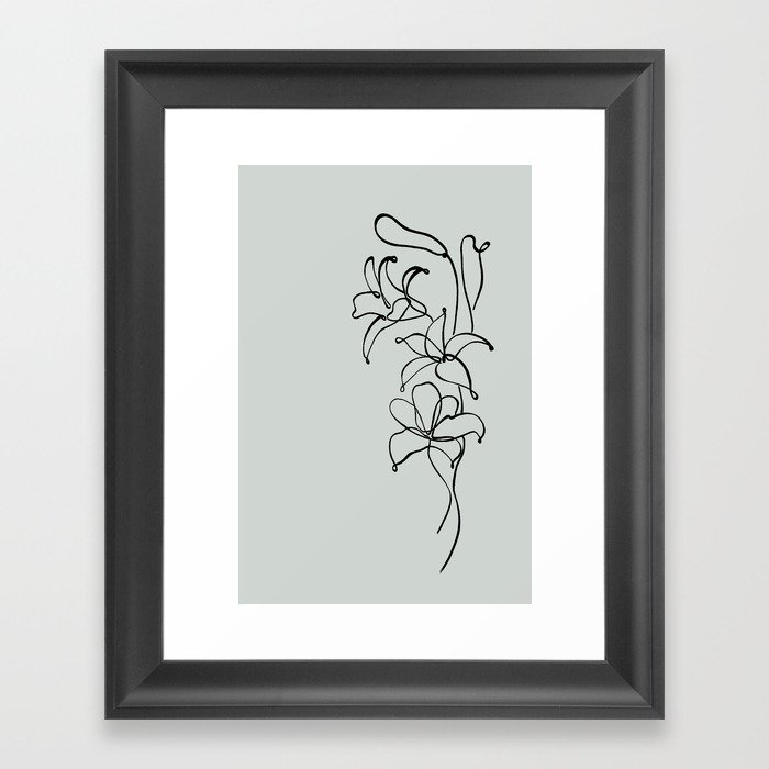 Jaggery flower flow  Framed Art Print