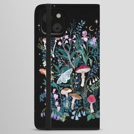 Night Mushrooms iPhone Wallet Case
