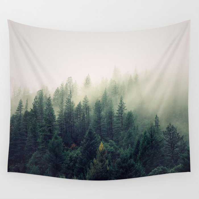 Forest Fog Wall Tapestry