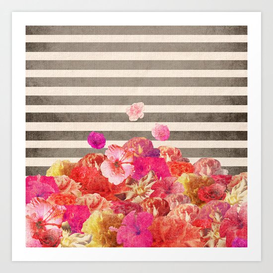 Vintage Floraline Art Print