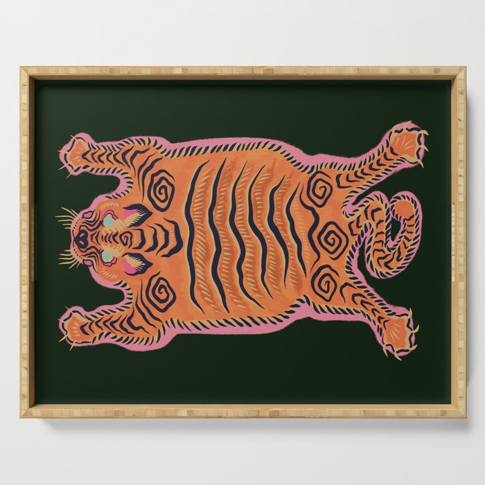 Wild Tiger Rug Serving Tray