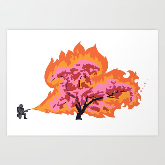 Allergy Season: Flamethrower Art Print
